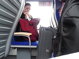 Compilation porn stars flashing pretty girl in dark jacket 1